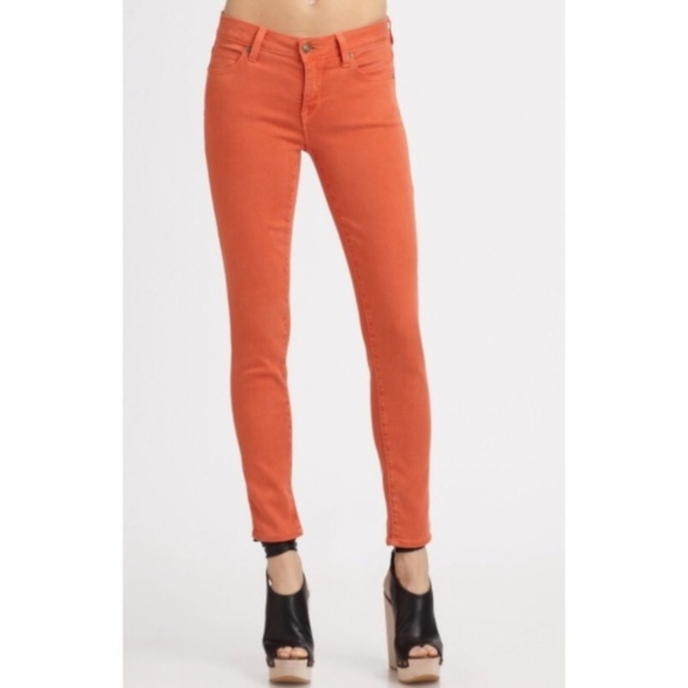 Vince Jeans- crop skinny ankle coral